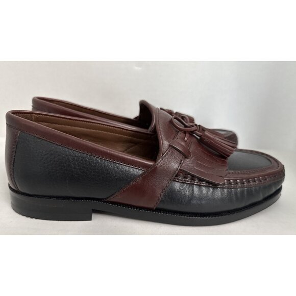 Johnson & Murphy Shoes Loafers Men\'s Size 9 M Leather Tassel Black Brown Comfort main image 8